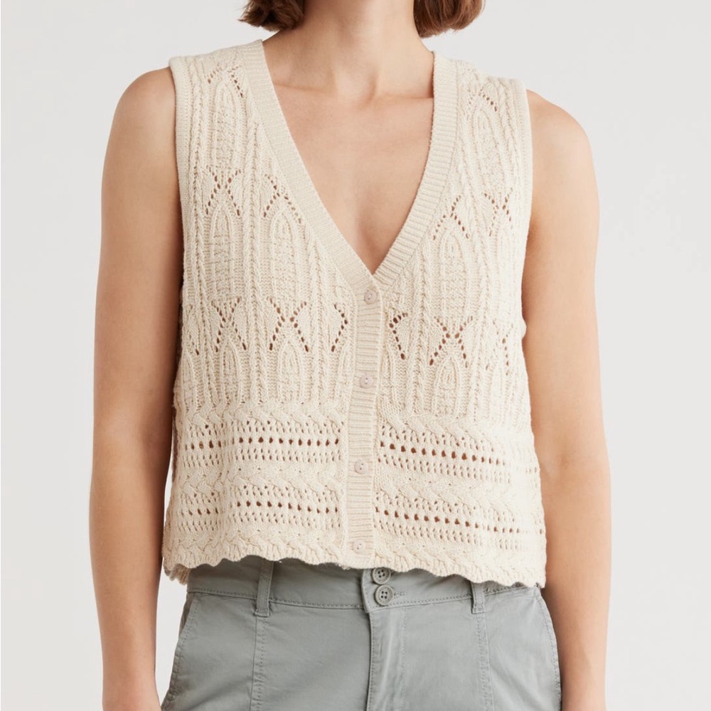 NWT RDI Open Stitch Vest - Picture 2 of 3